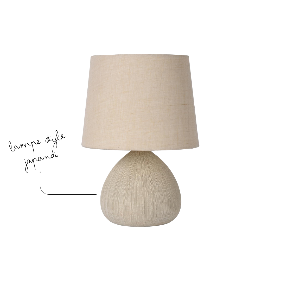 LUCIDE RAMZI - Lampe de table japandi