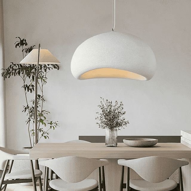 Lampe Suspension Moderne Style Japonais Wabi-sabi