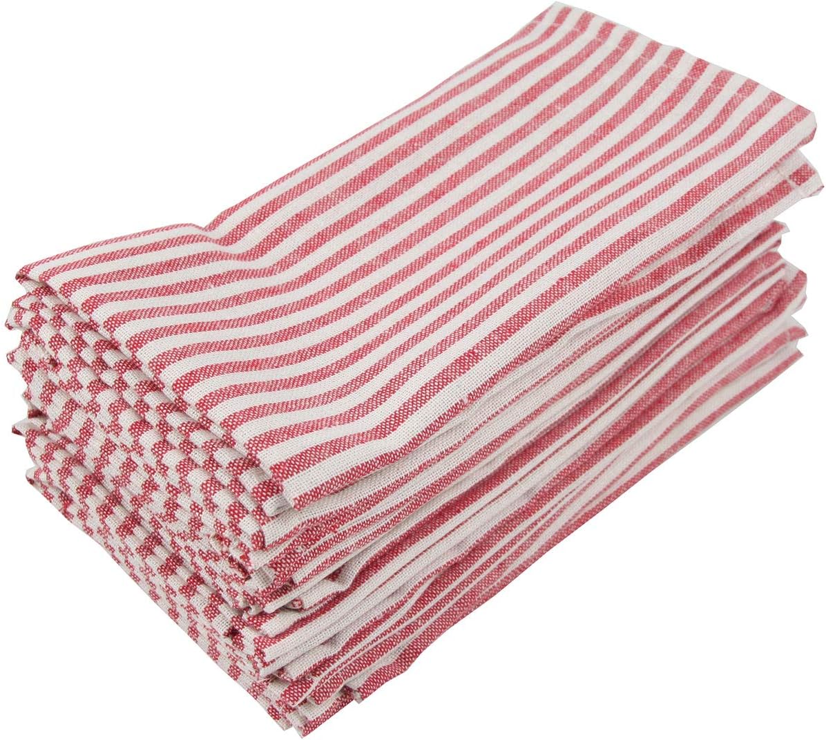 Serviettes en Tissu en Lin rayé