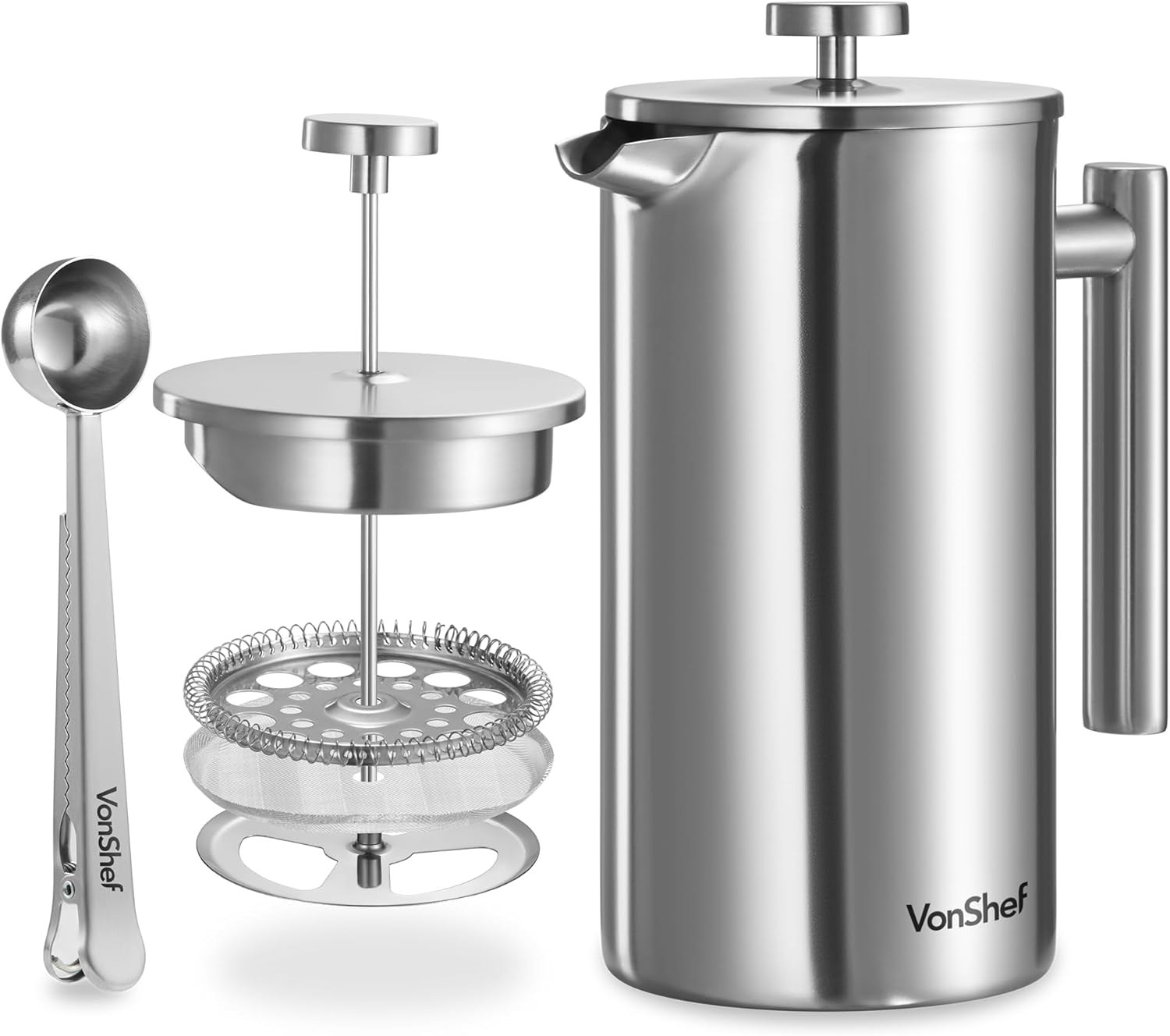 VonShef Cafetière à Piston